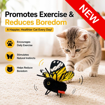 Real Prey™ - Realistic Butterfly Interactive Toy For Cats